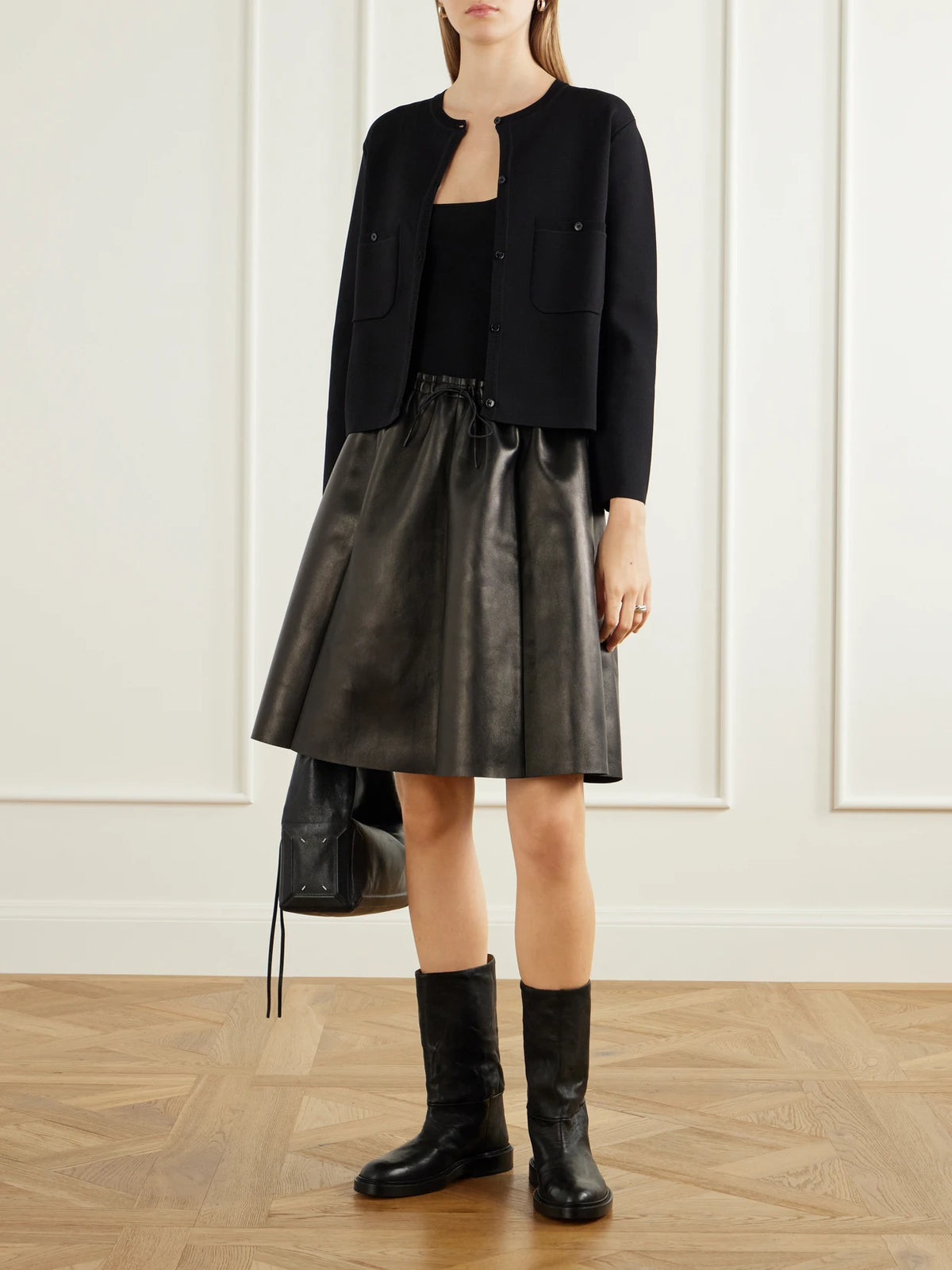 Image of Boots. Product name - Model 60 Leather Ankle Boots in Black colour by brand - LEGRES