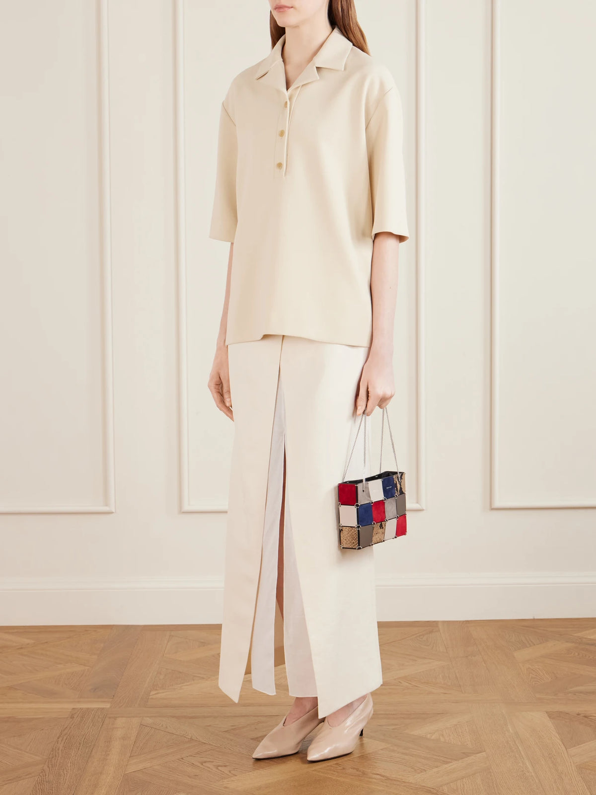 Emma Color-block Leather Mini Bag