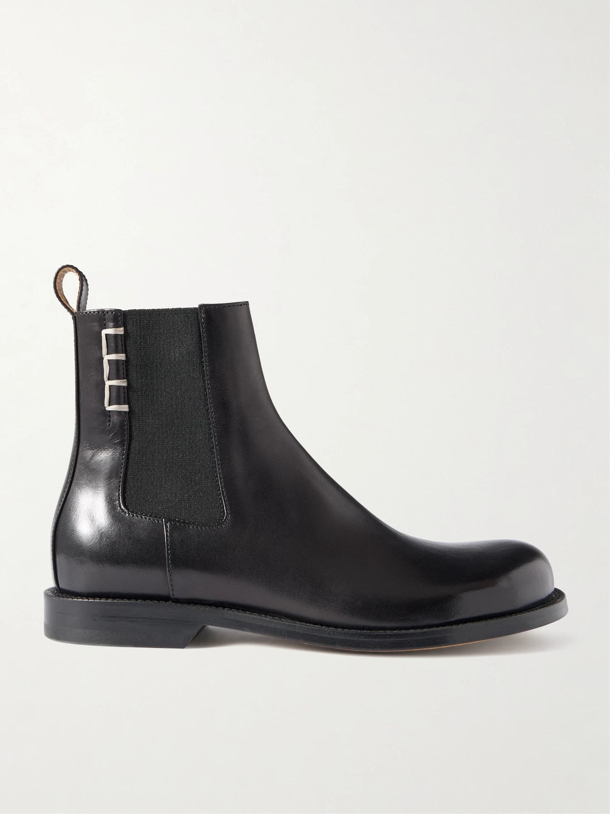 Loafer Whipstitched Leather Chelsea Boots