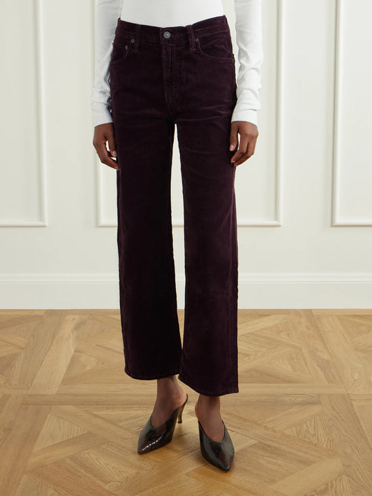 Citizens of Humanity Palma Straight Cotton-blend Corduroy Straight-leg Pants