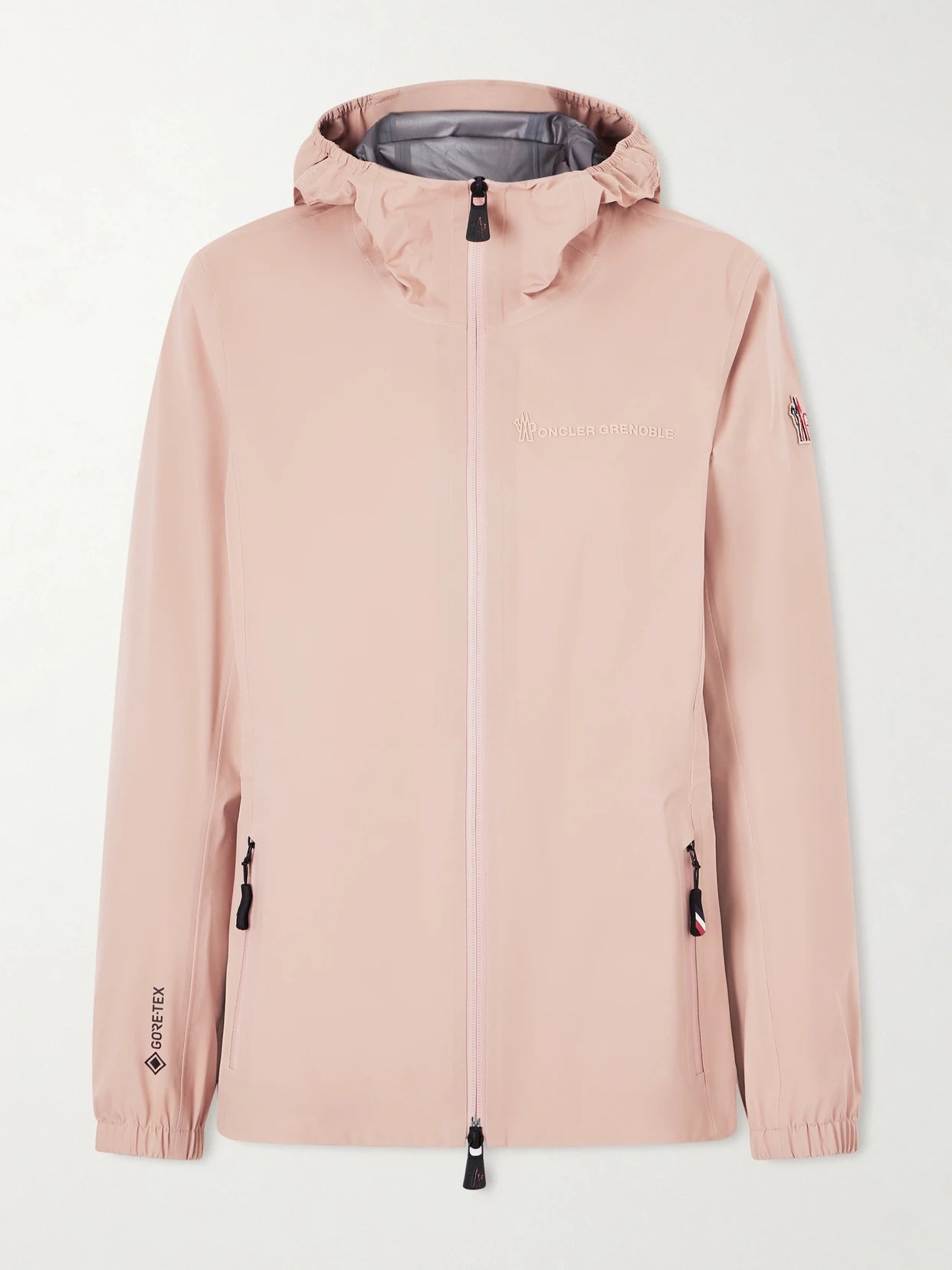 Image of Coats & Jackets. Product name - Valles Windbreaker Jacket in Baby pink colour by brand - Moncler Grenoble
