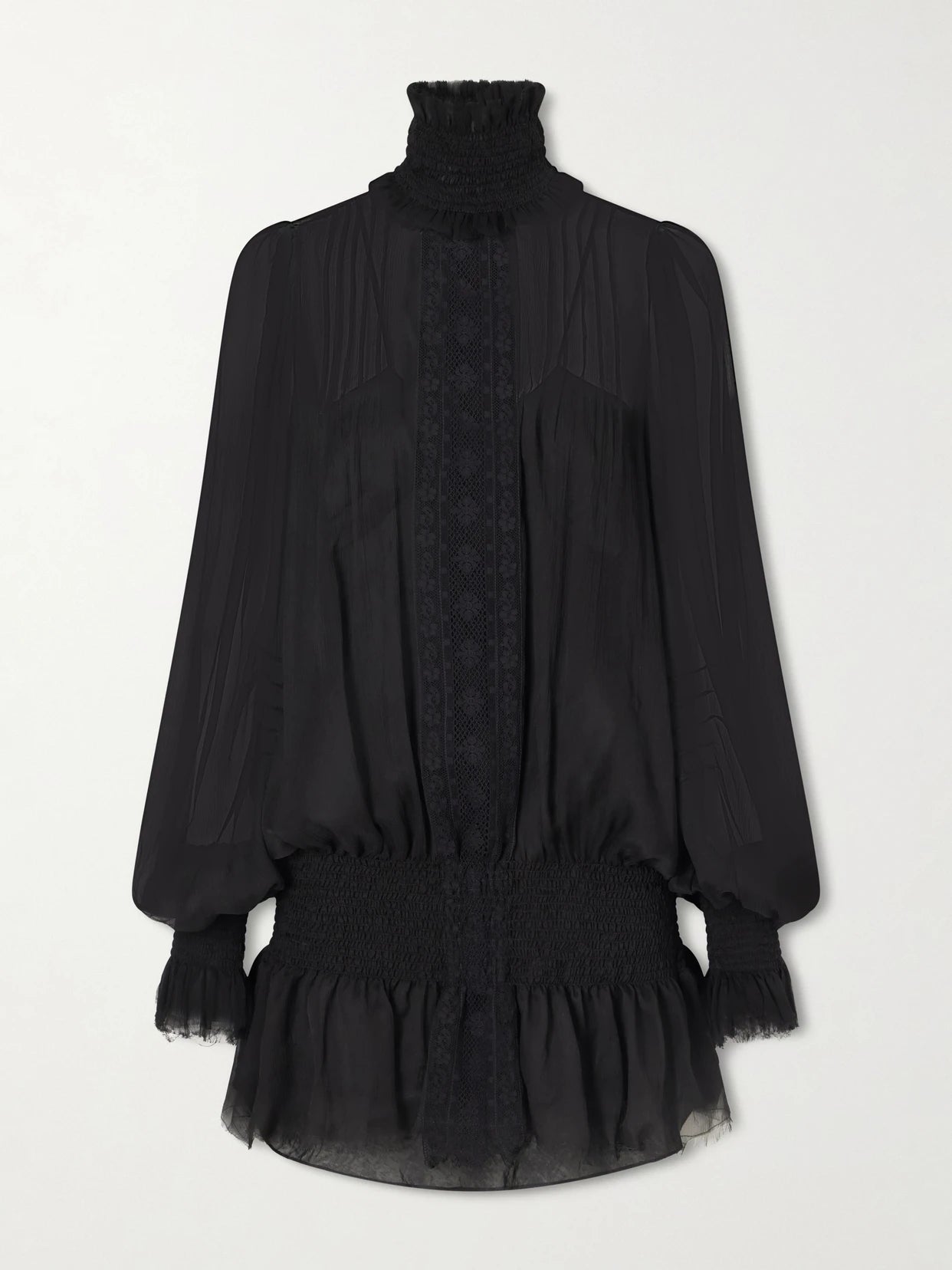 Drama Of Exile Silk-crepon Mini Dress