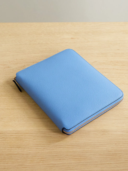 Smythson Panama A5 Textured-leather Folder