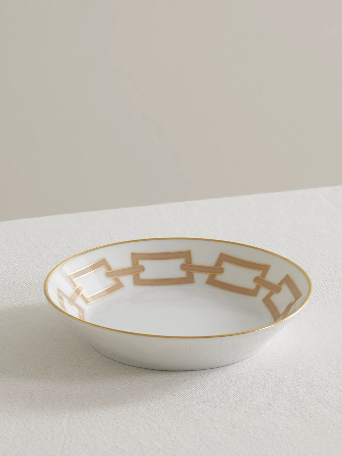 Catene Gold-plated Porcelain Tea Saucer