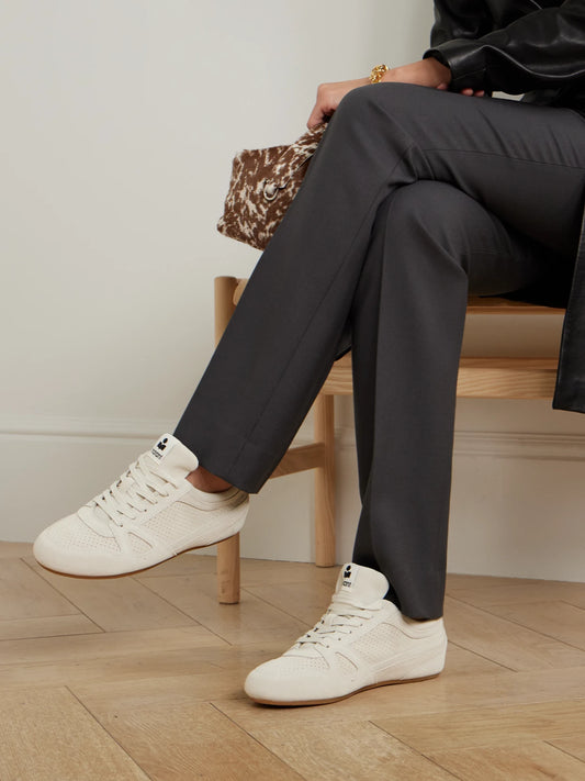 Senny Perforated Suede Sneakers