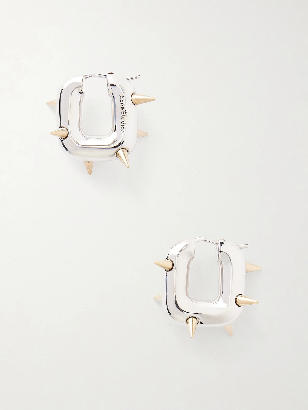 Chunky Silver-tone Loop Earrings