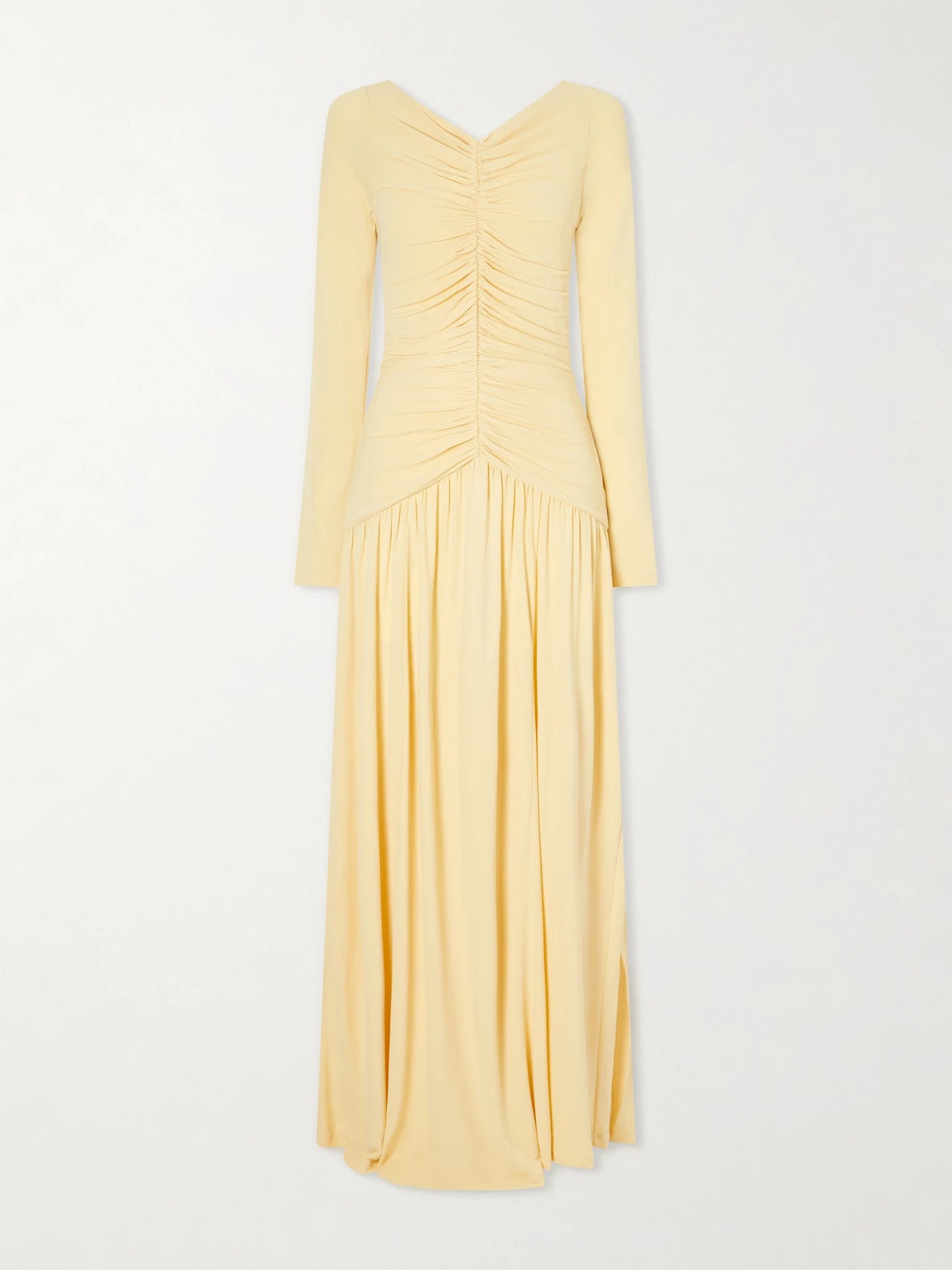 Ruched Jersey Maxi Dress