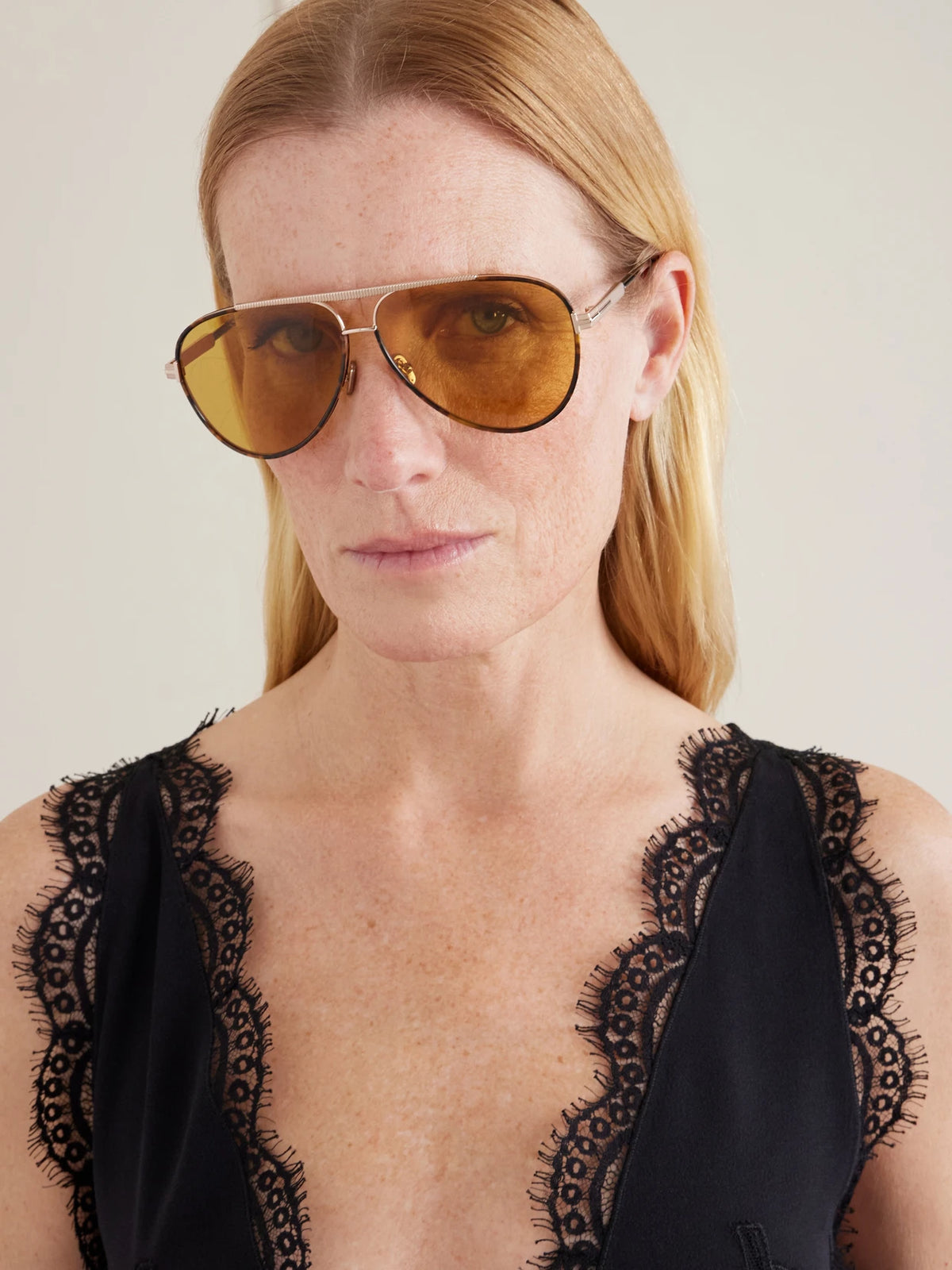 Image of Sunglasses. Product name - Rupert-02 Aviator-style Tortoiseshell And Metal Sunglasses in Multi colour by brand - TOM FORD