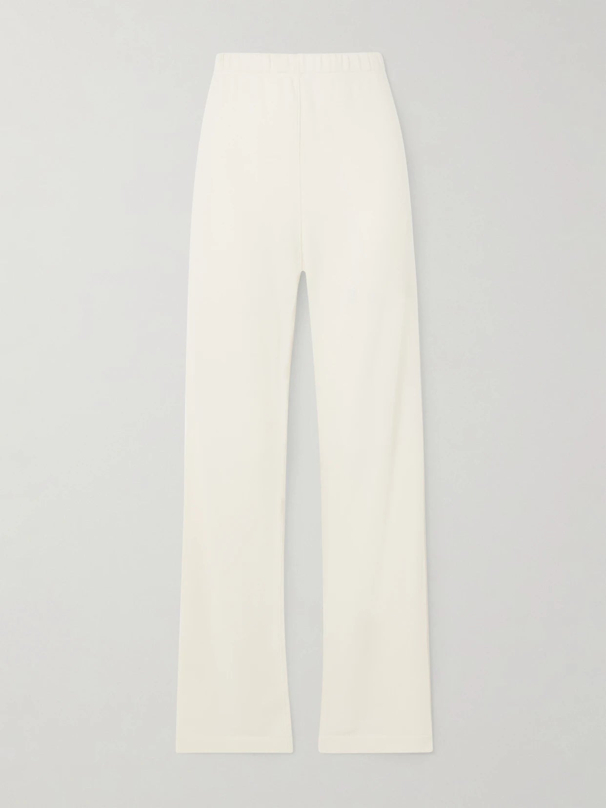 Image of Sleepwear & Loungewear. Product name - Cotton And Modal-blend Jersey Straight-leg Sweatpants in Cream colour by brand - ÉTERNE