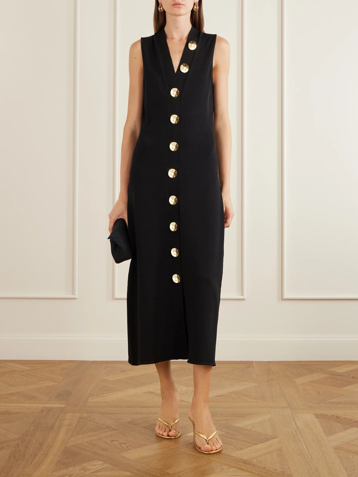 Image of Dresses. Product name - Axia Knitted Maxi Dress in Black colour by brand - Altuzarra