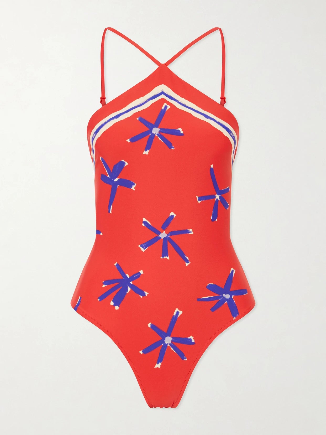 Cadence Printed Halterneck One-piece
