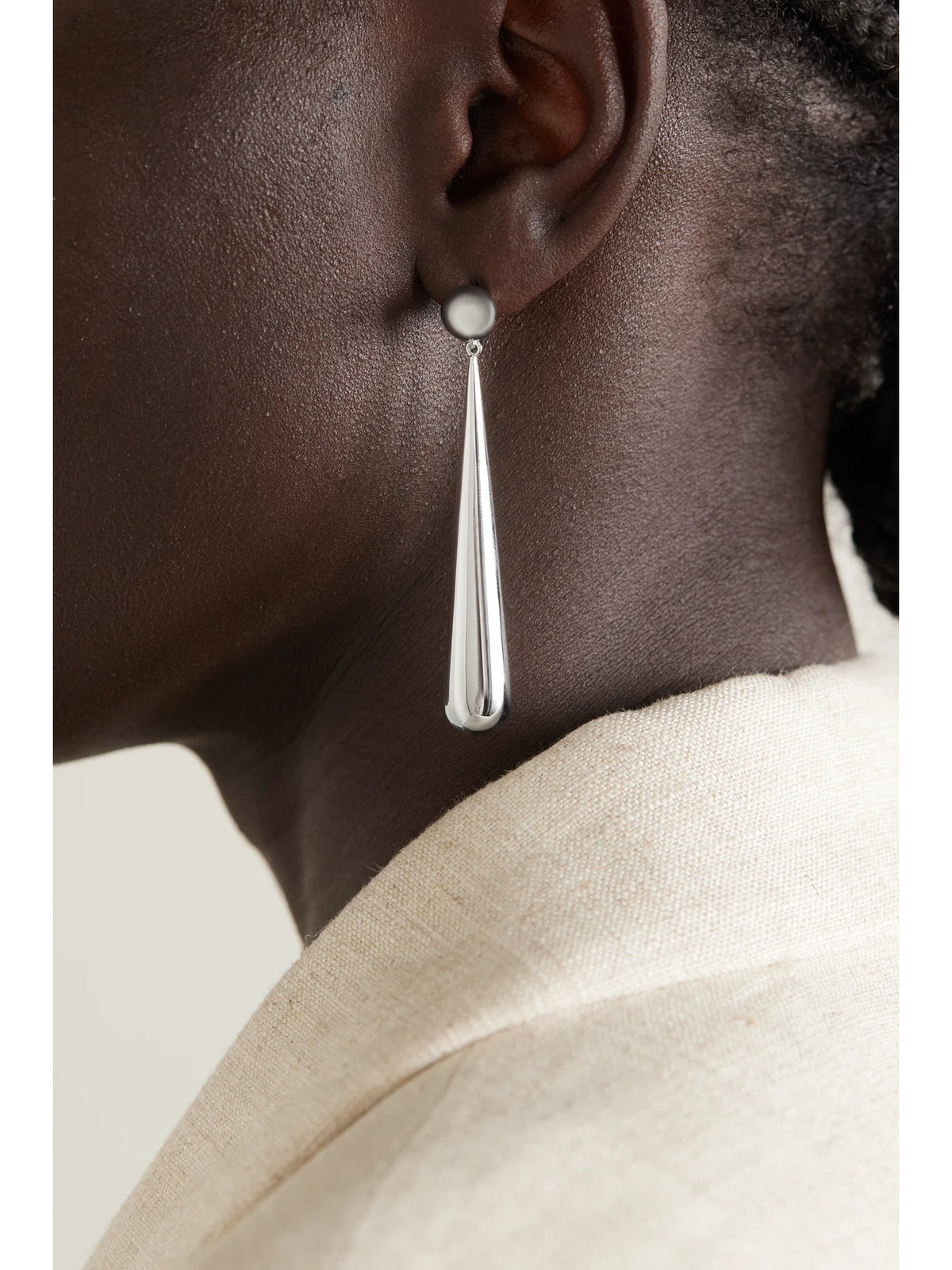 Image of Earrings. Product name - The Louise Silver Earrings in Multi colour by brand - LIÉ STUDIO