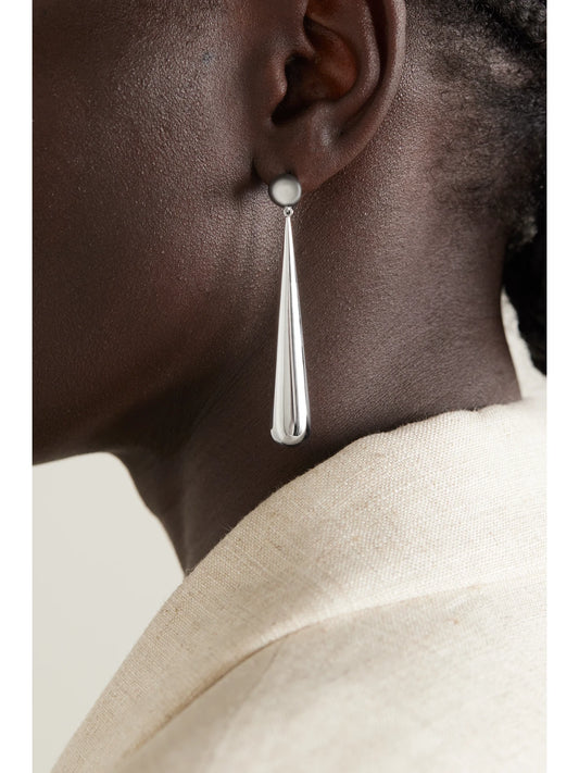 Image of Earrings. Product name - The Louise Silver Earrings in Multi colour by brand - LIÉ STUDIO