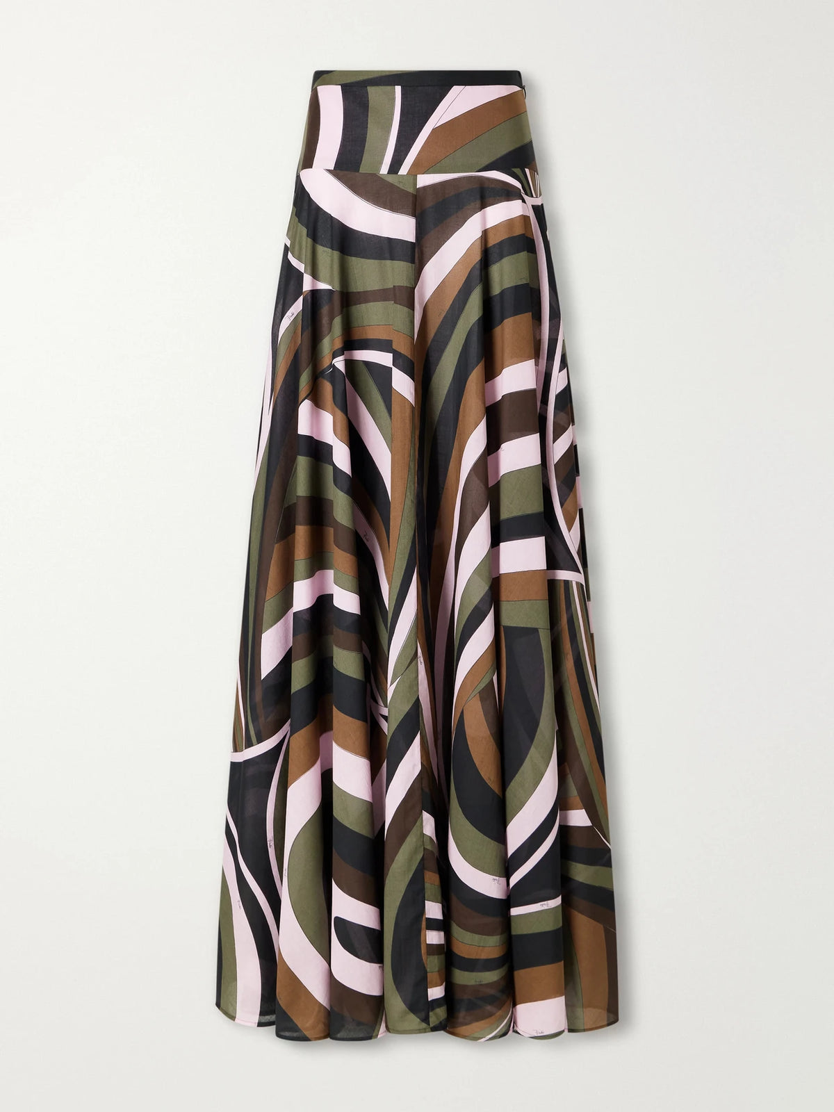 PUCCI Printed Cotton-muslin Maxi Skirt