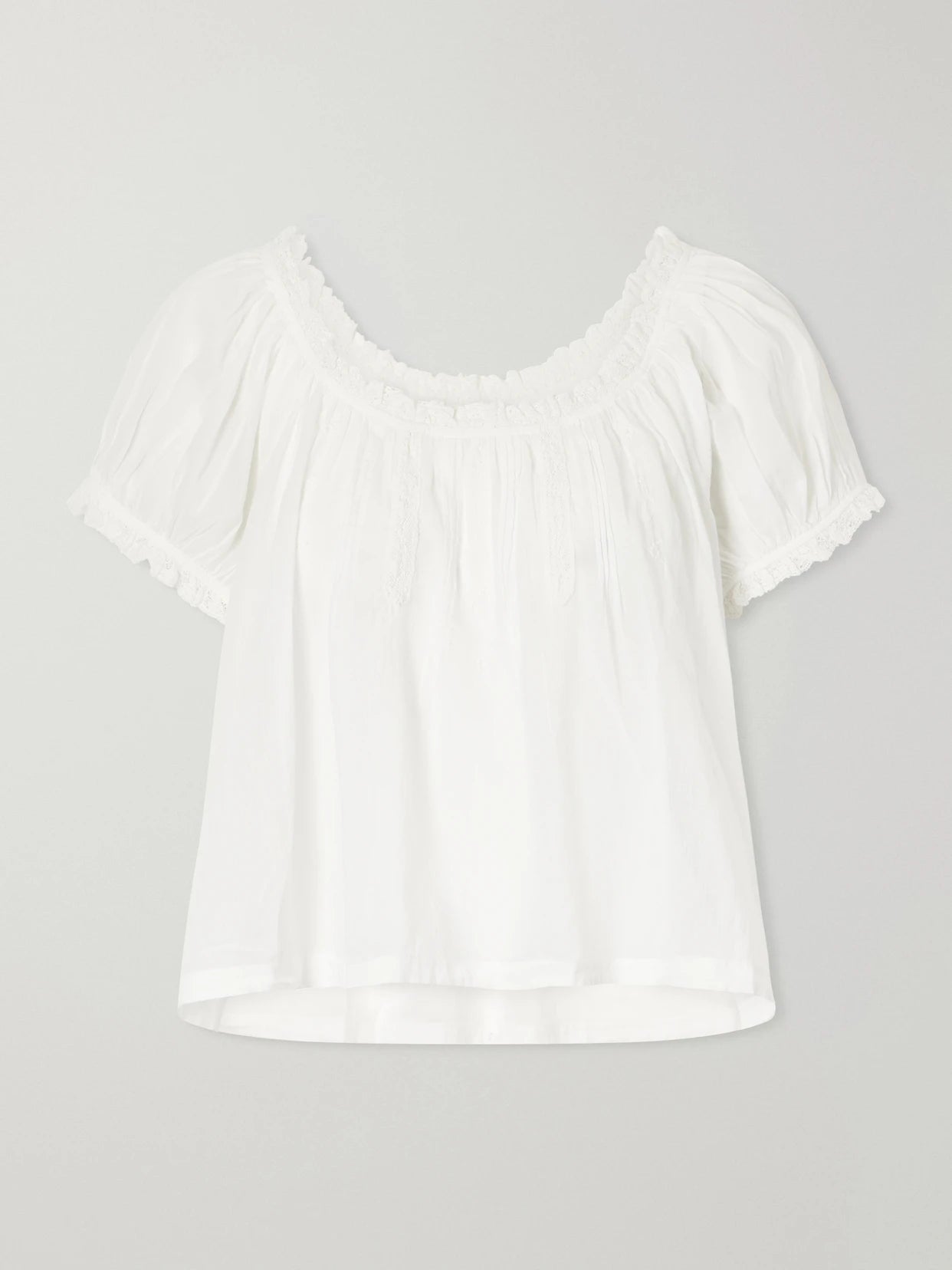 Frederica Organic Cotton-voile Blouse