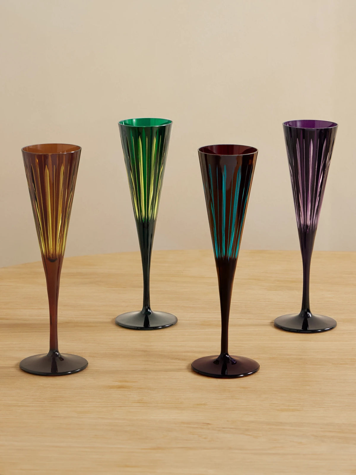 Prism Set Of Four Champagne Flutes