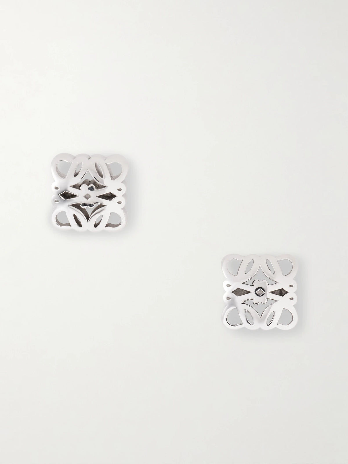 Bombe Anagram Silver Earrings