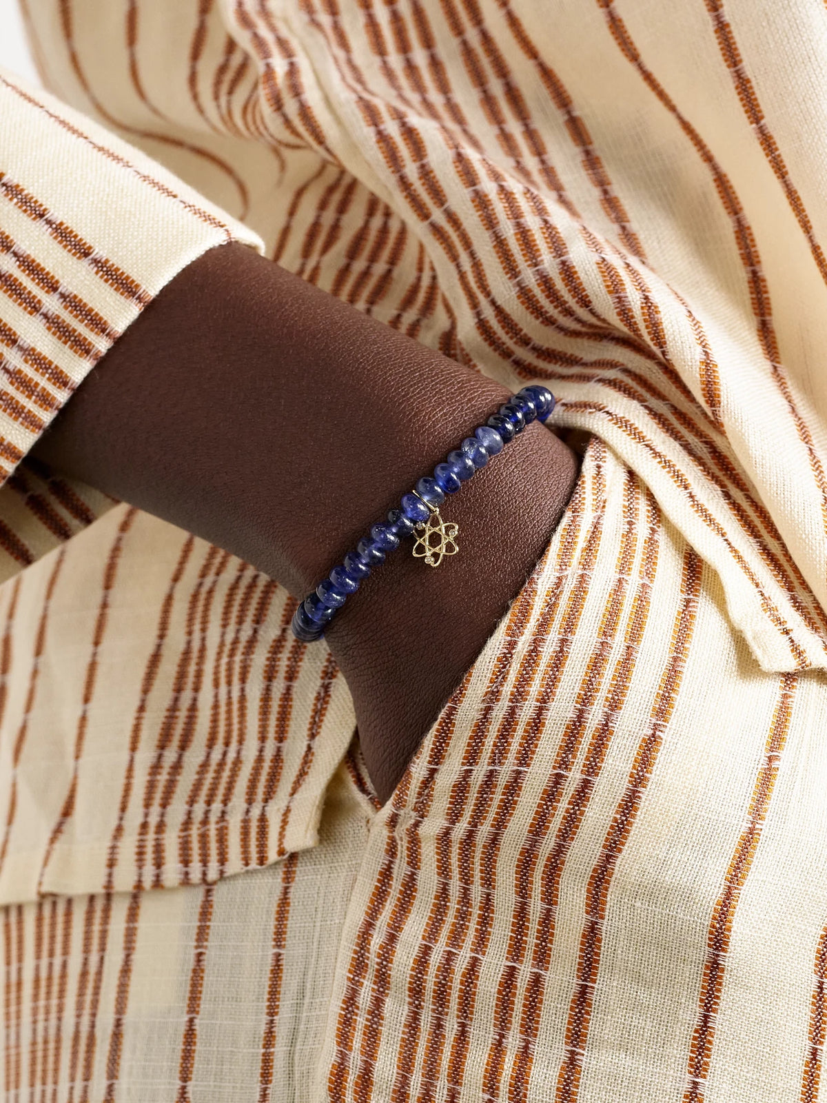 Image of Bracelets. Product name - Cosmos 14-karat Gold, Sapphire And Diamond Bracelet in Multi colour by brand - Sydney Evan