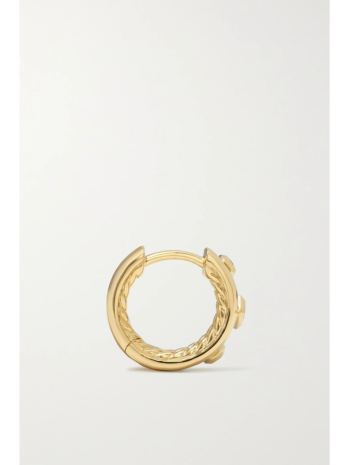 Modern Renaissance 18-karat Gold Diamond Hoop Earrings