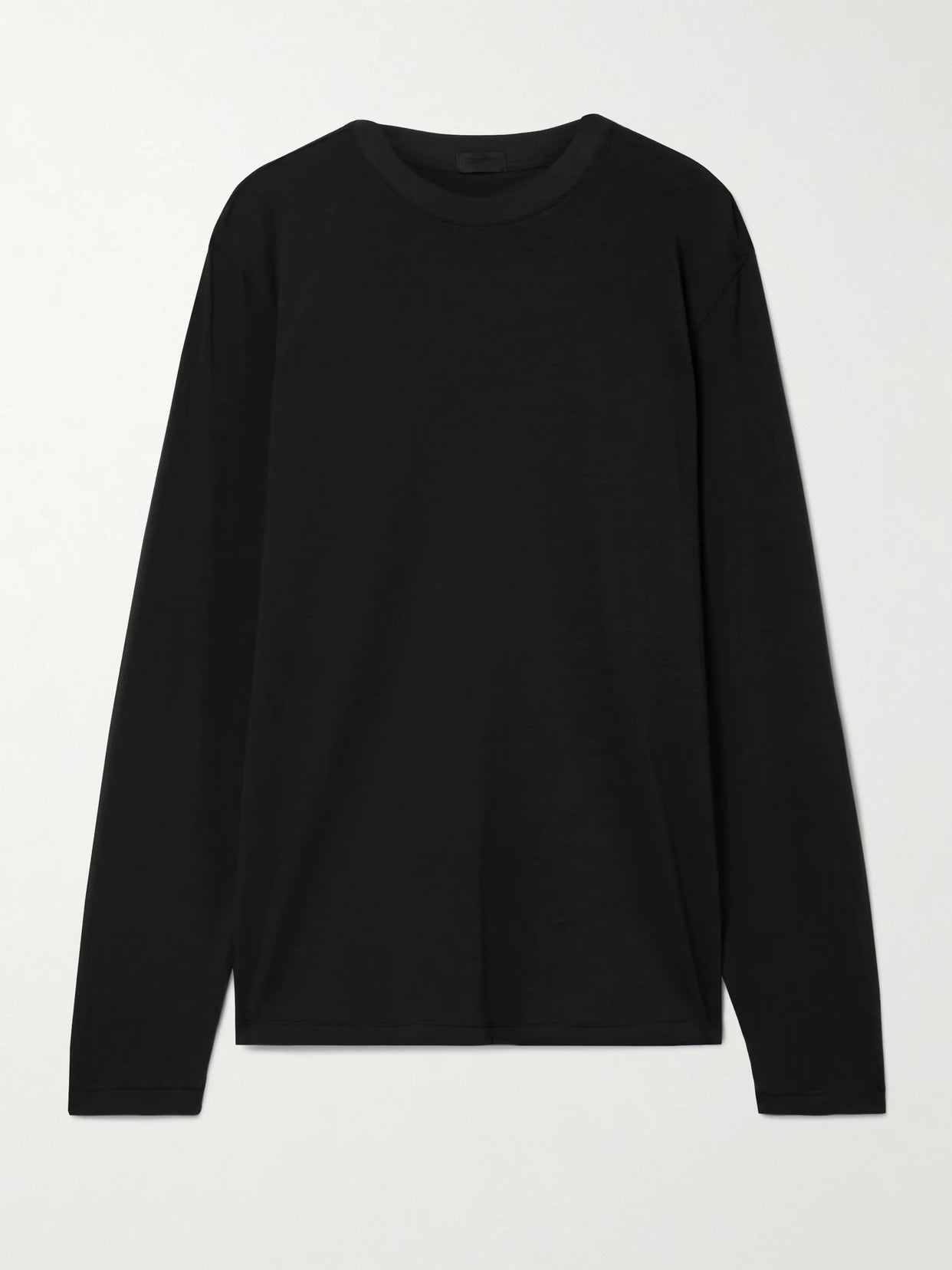 Boyfriend Stretch-modal And Cotton-blend Jersey T-shirt - Onyx