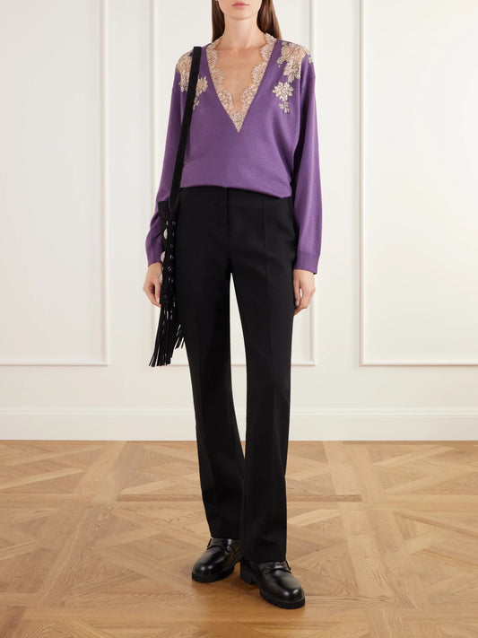 Image of Boots. Product name - Vlogo Embossed Leather Ankle Boots in Black colour by brand - Valentino Garavani