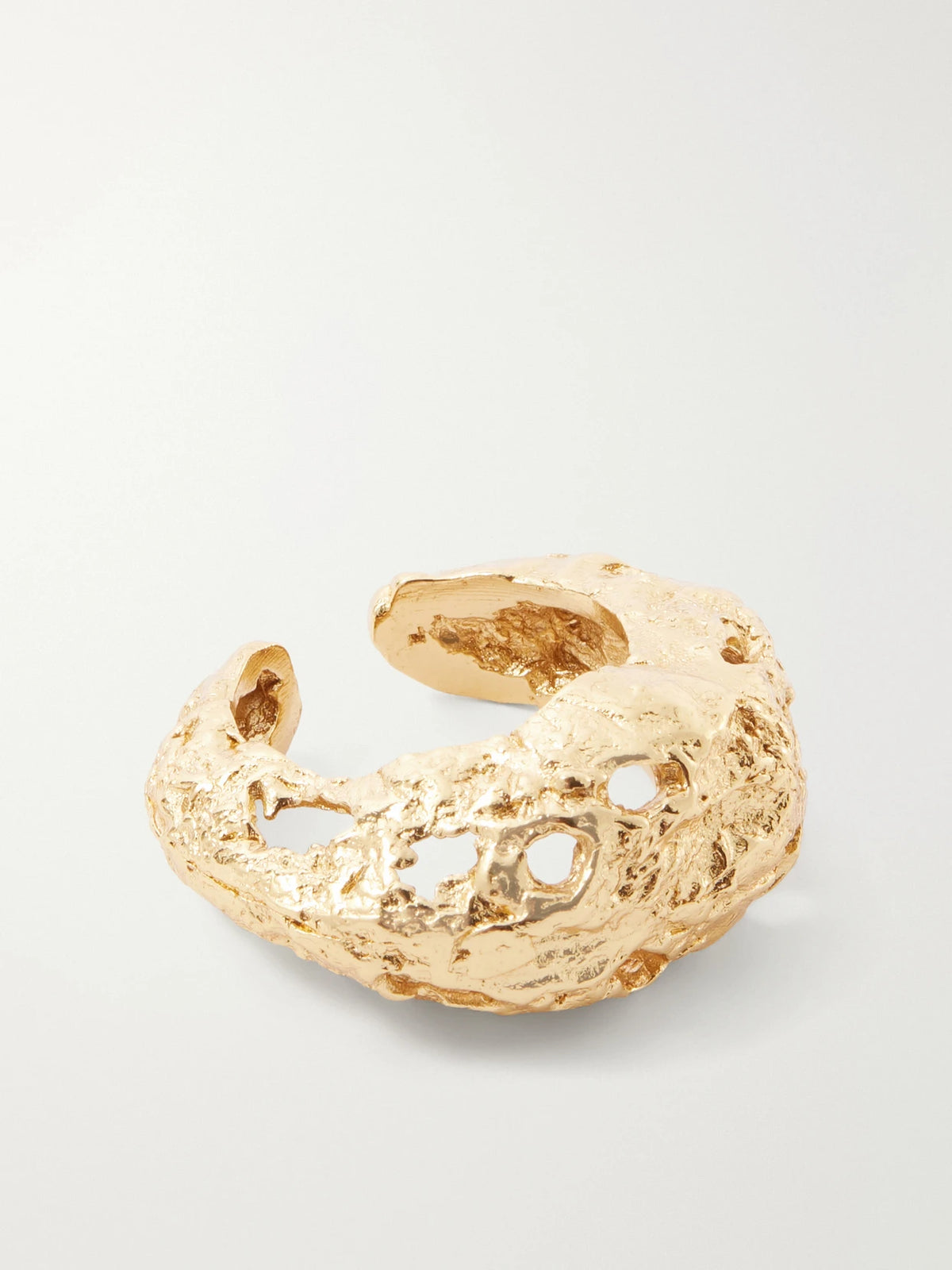 Paola Sighinolfi Galia Textured Gold-plated Ring