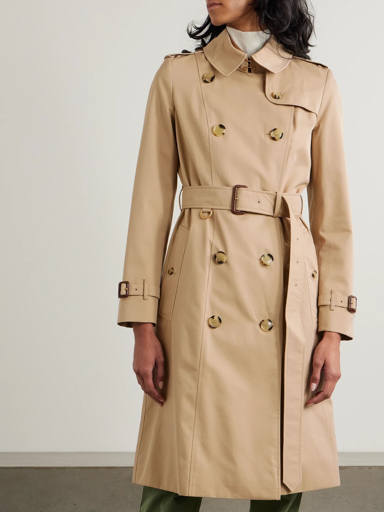 Chelsea Long Organic Cotton-gabardine Trench Coat