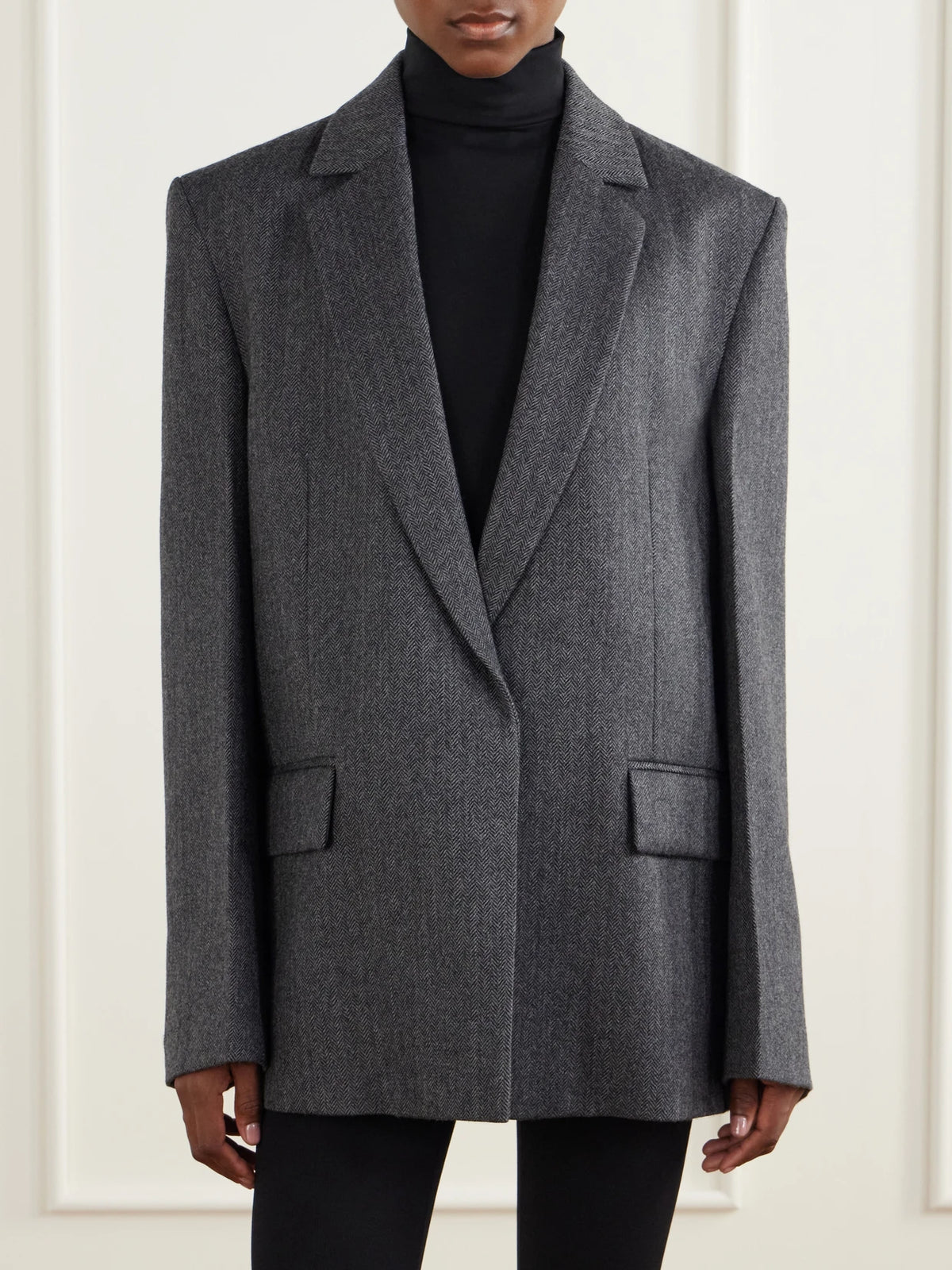 TOTEME Herringbone Wool Blazer