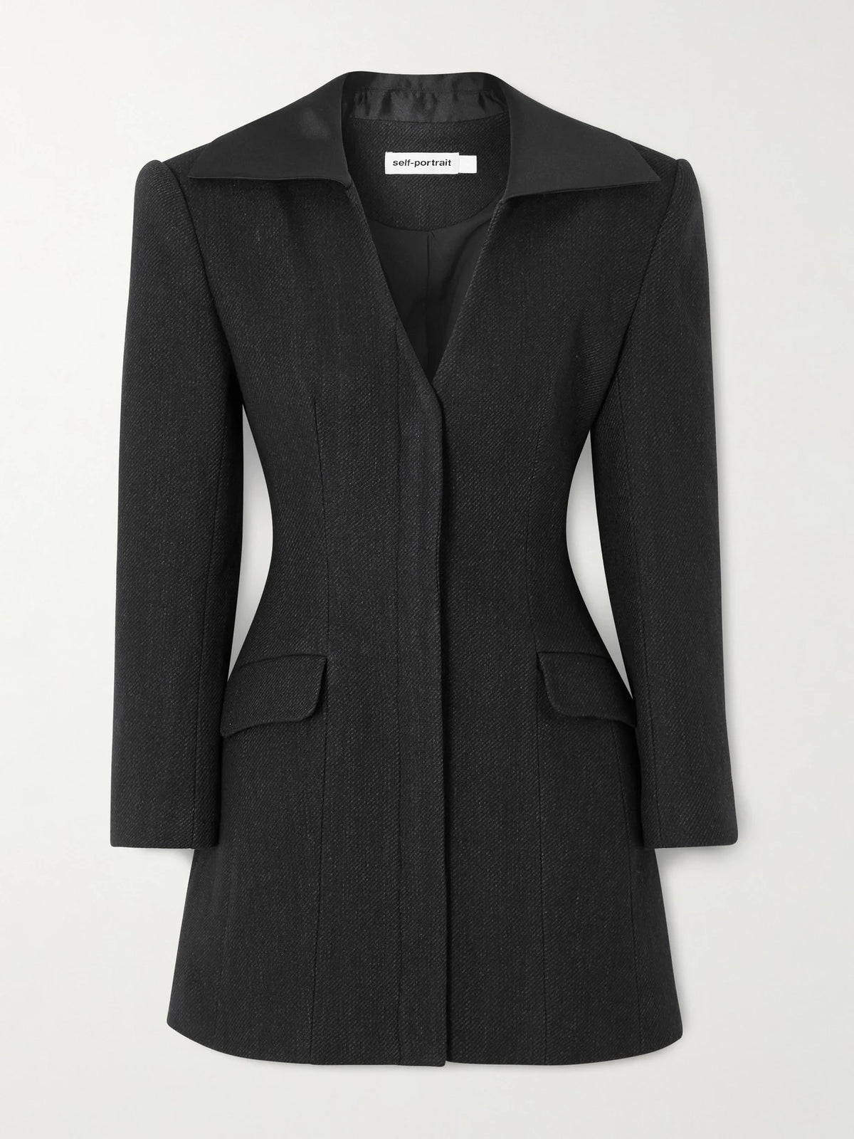 Self-Portrait Wool-blend Mini Dress