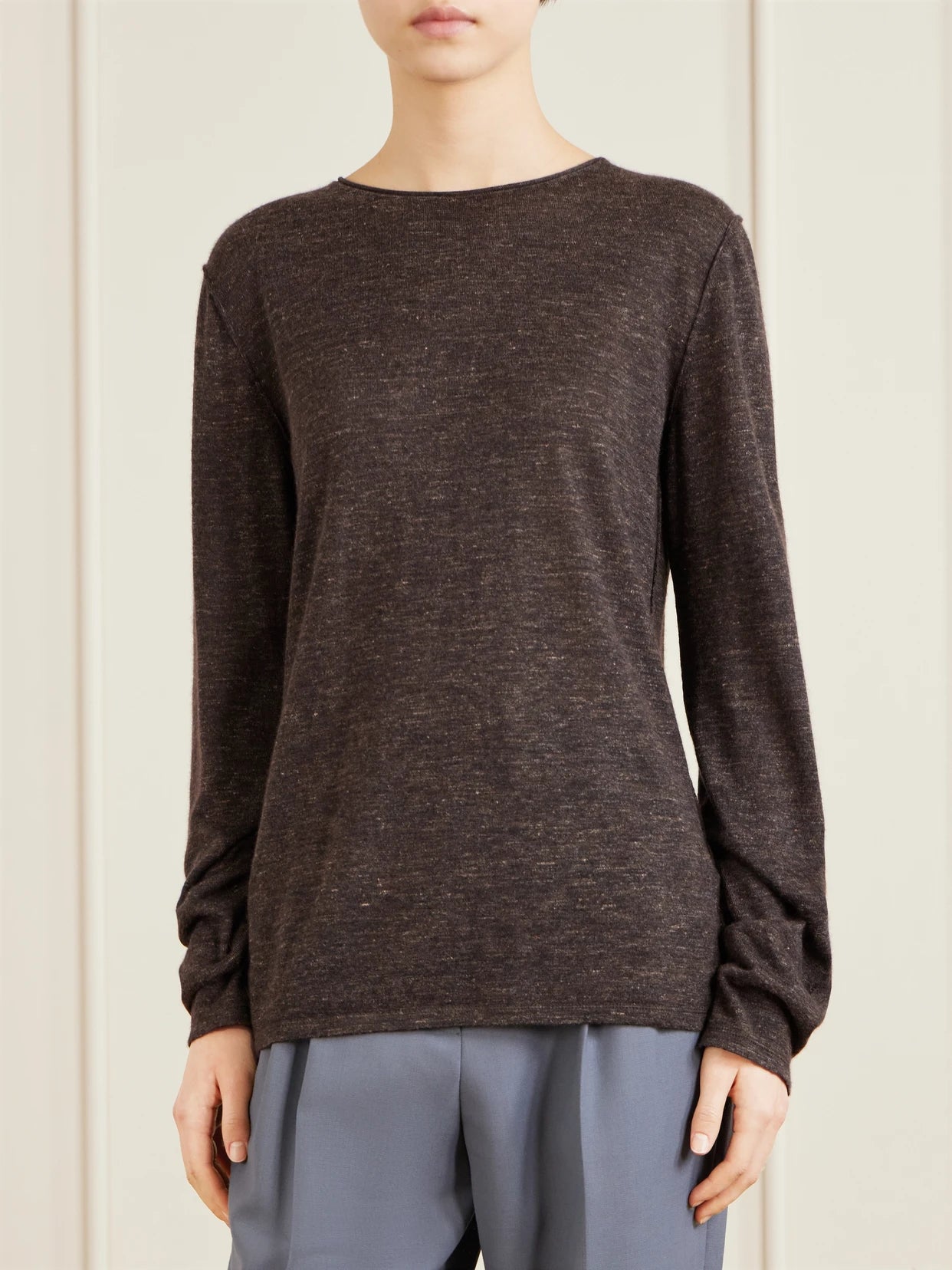 Nile Cashmere, Silk And Linen Blend Sweater
