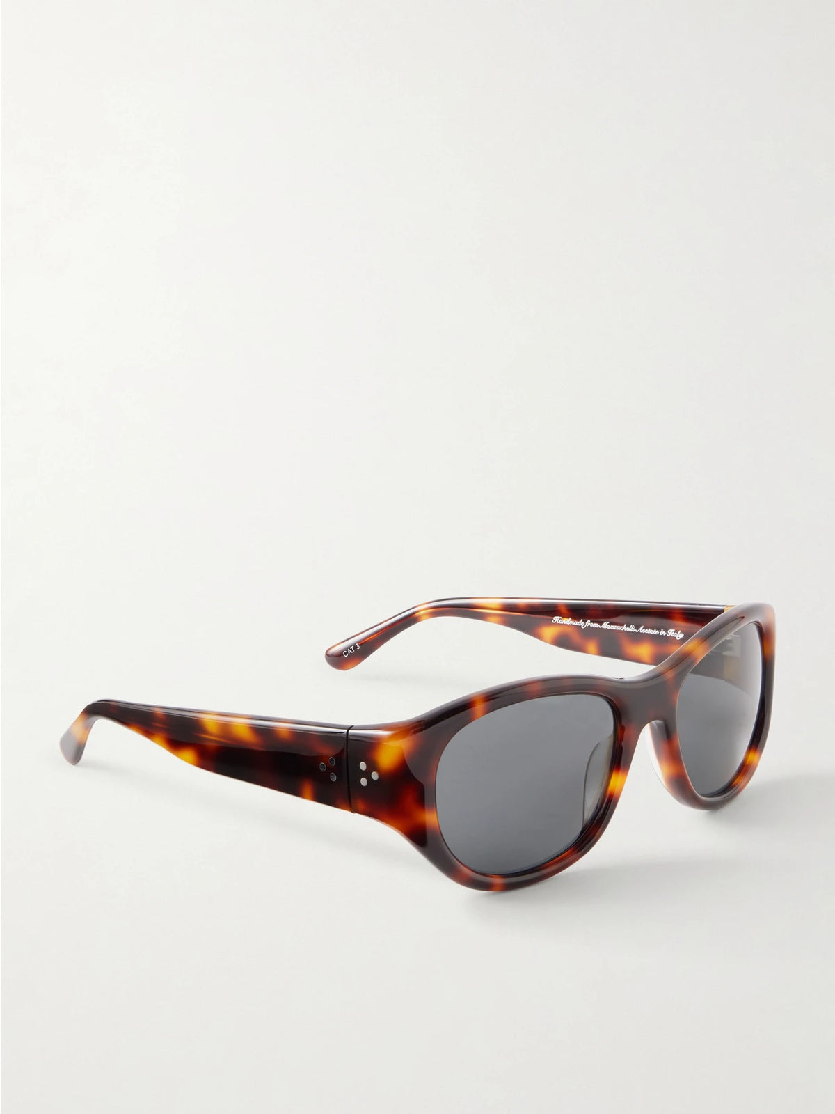 Lee Oval-frame Tortoiseshell Acetate Sunglasses