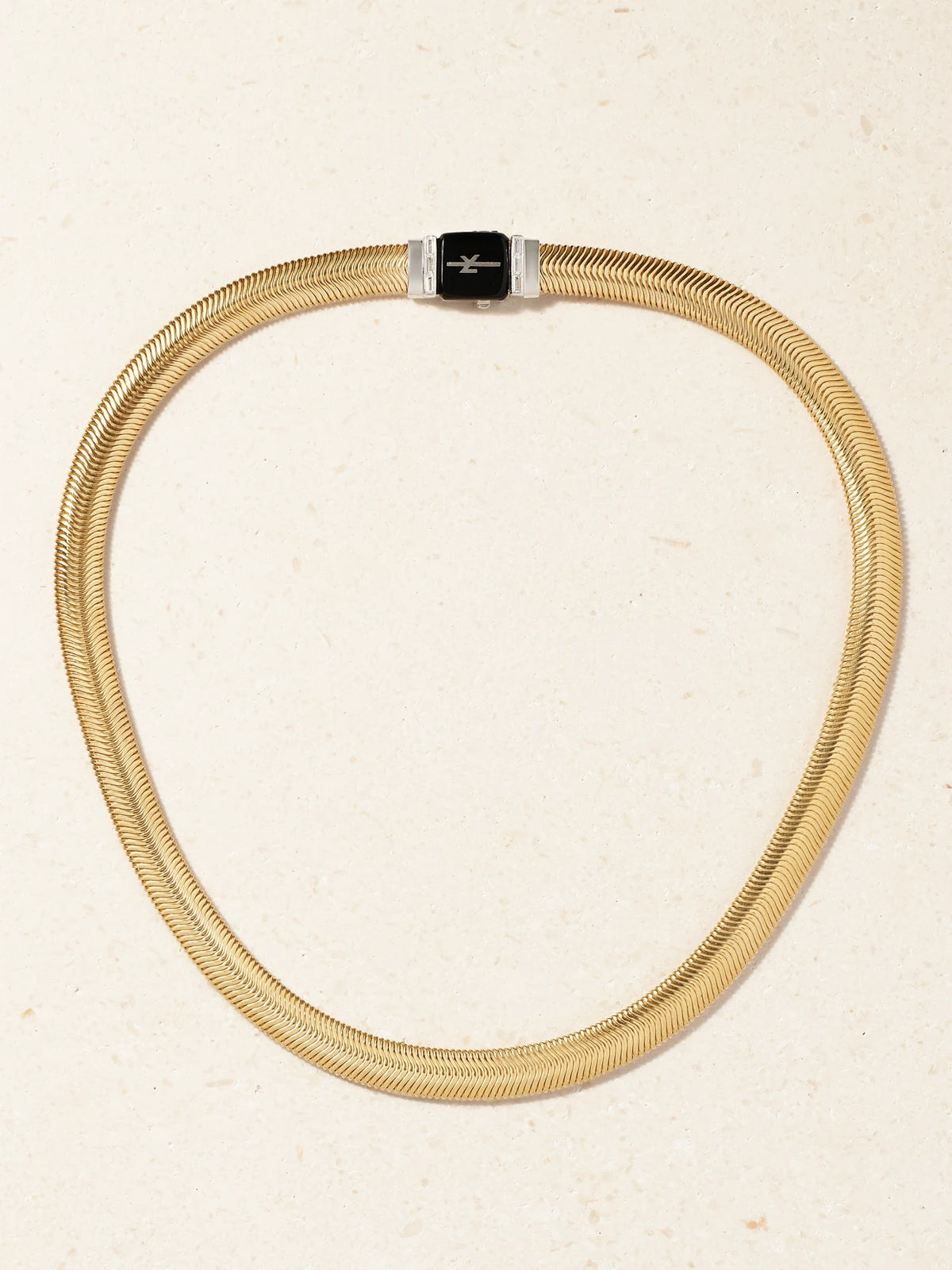 Feelings 18-karat White And Yellow Gold, Diamond And Enamel Necklace