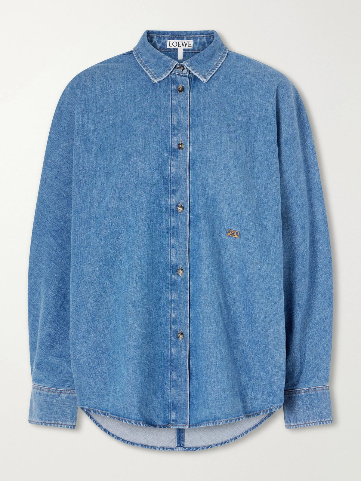 LOEWE Anagram-embroidered Denim Shirt