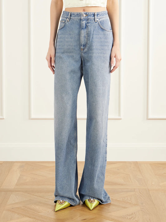Erdem Mid-rise Wide-leg Jeans