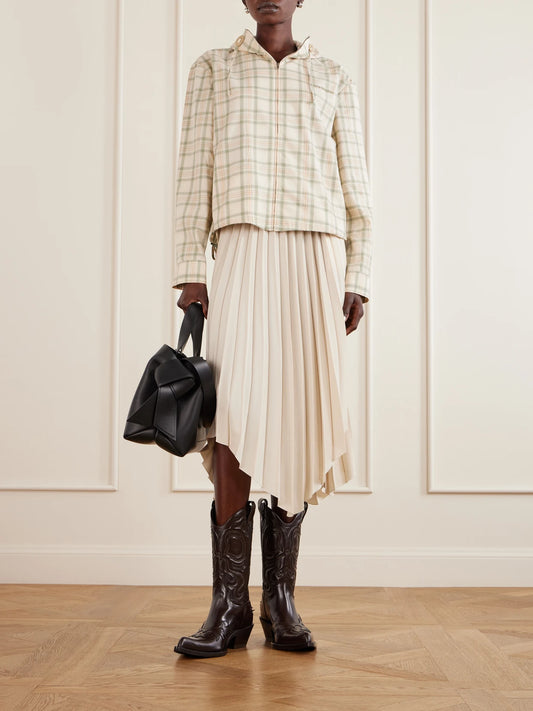 Image of Boots. Product name - Leather Ankle Cowboy Boots in Brown colour by brand - Acne Studios