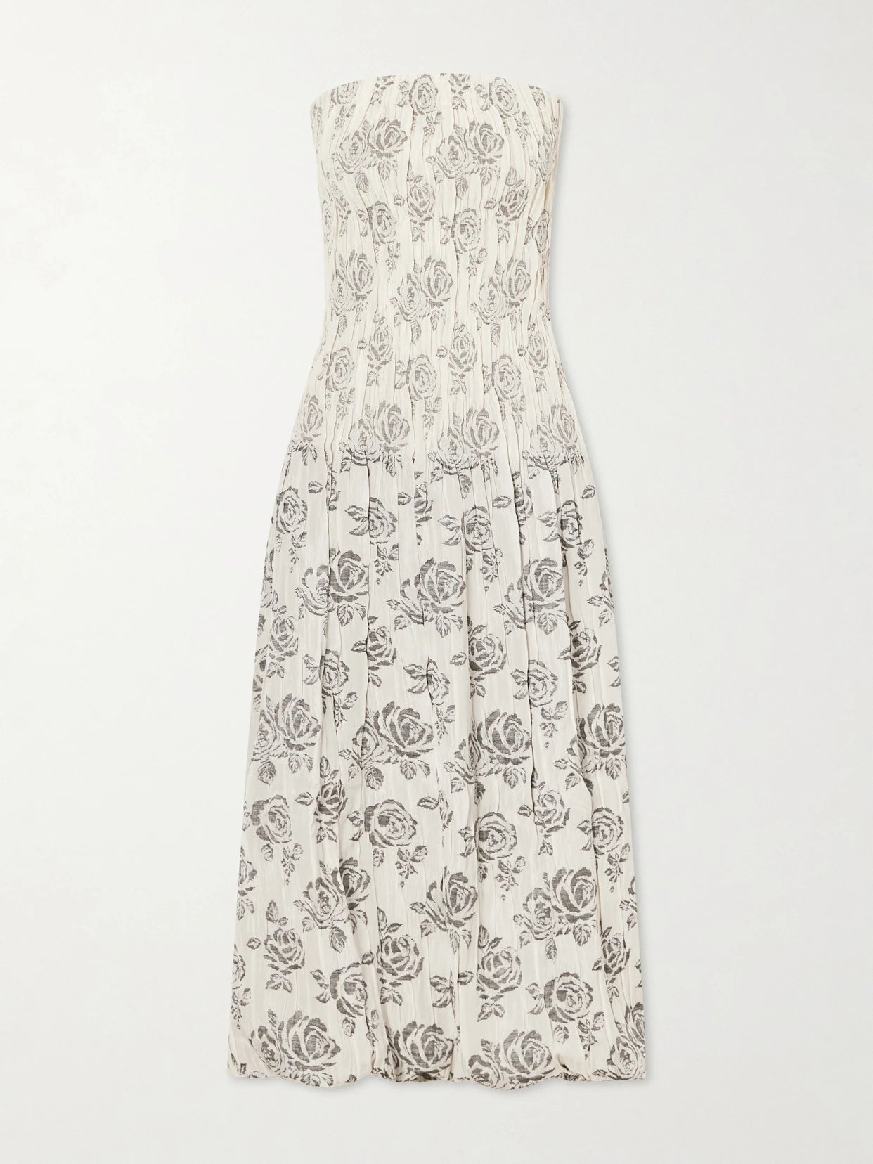 Blanche Floral-brocade Gown