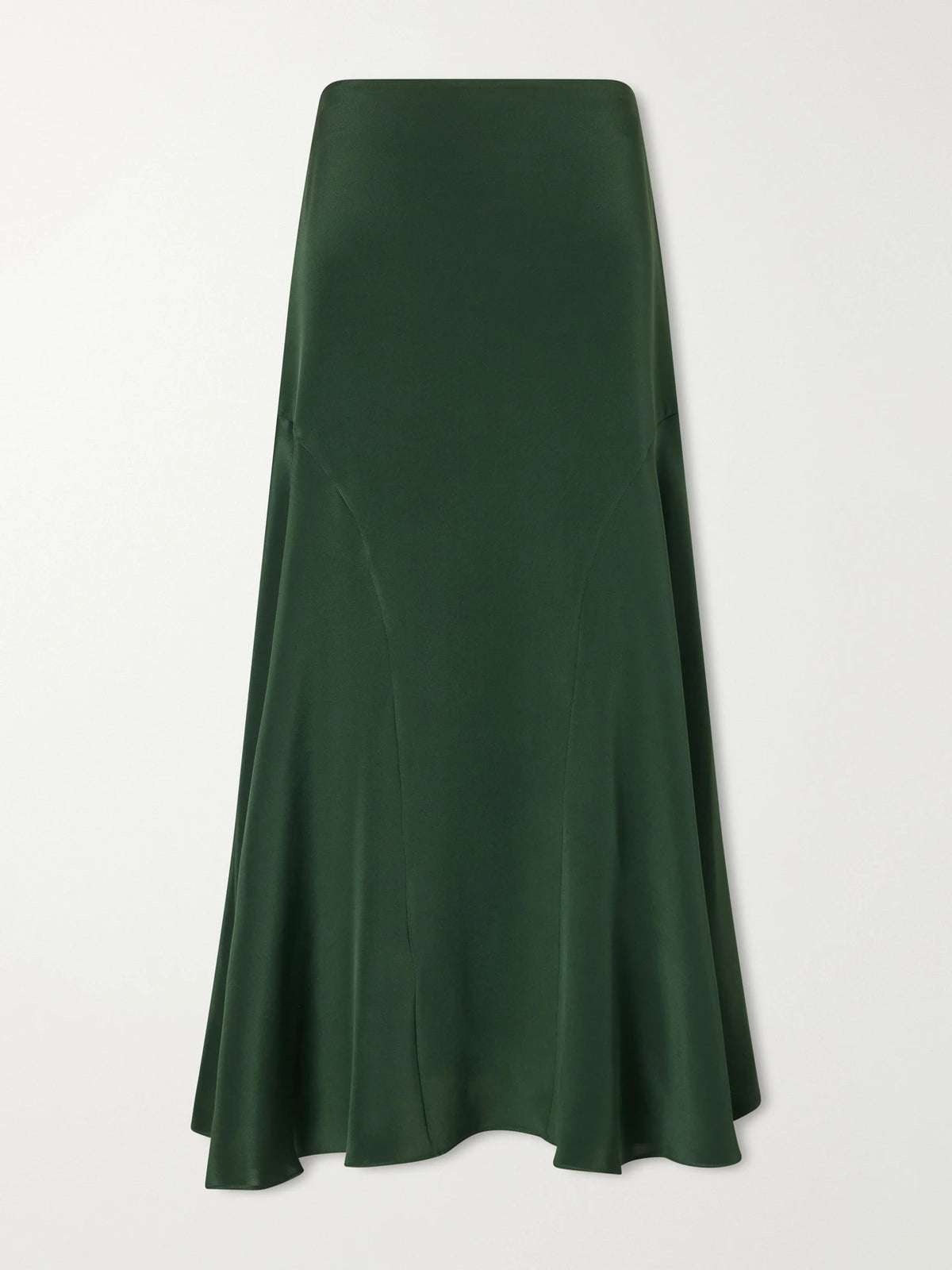 Altuzarra Elton Paneled Silk-satin Midi Skirt