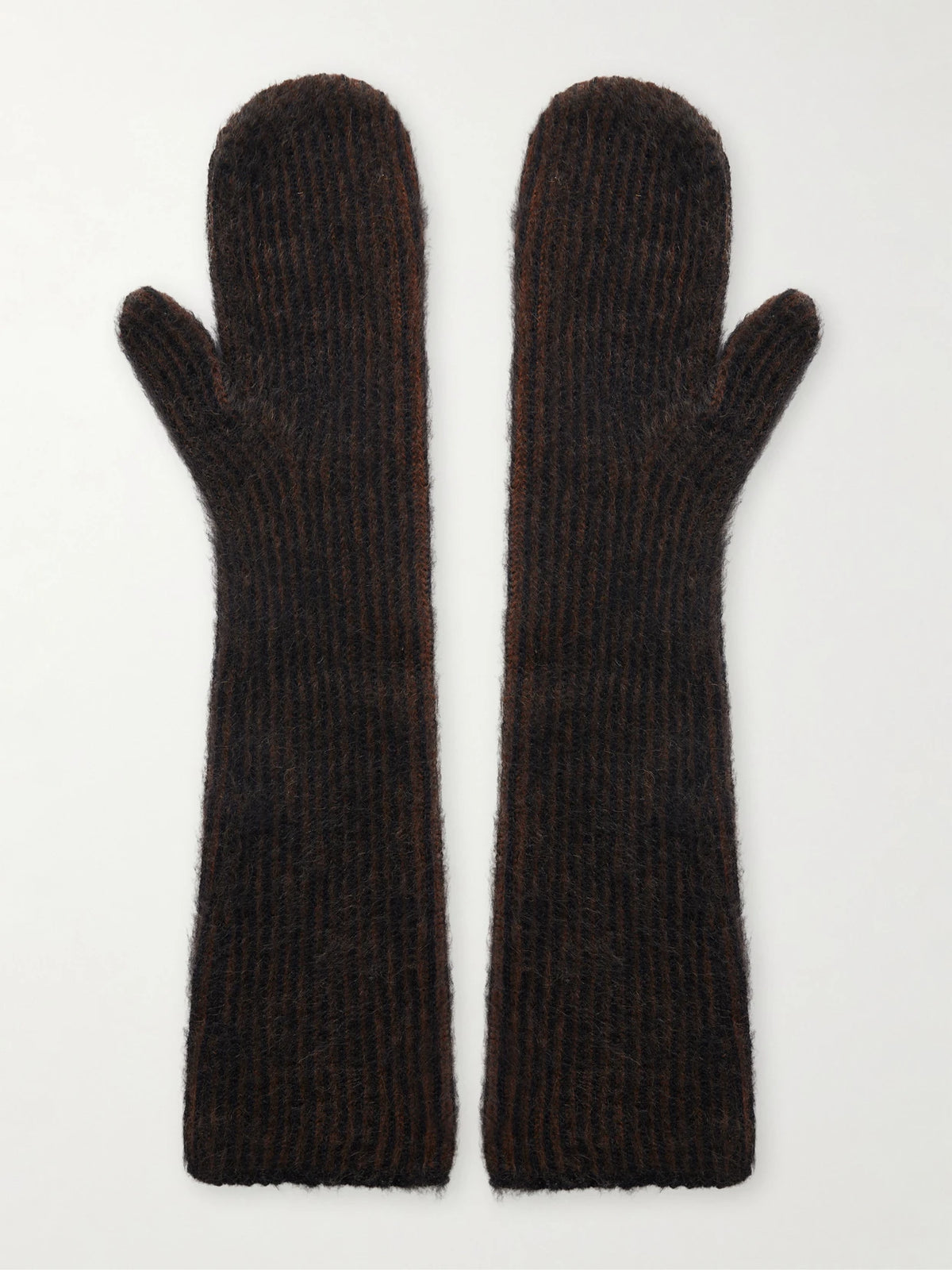 Brunello Cucinelli Ribbed Mohair-blend Gloves