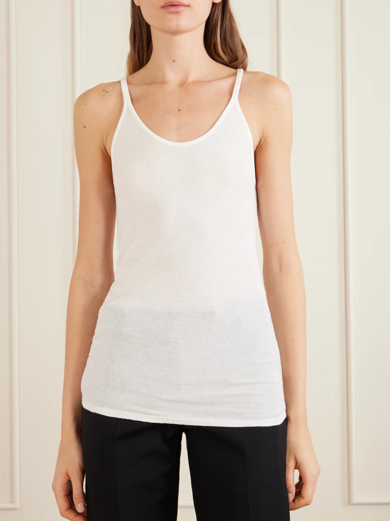 Alicia Cotton-blend Jersey Tank Top