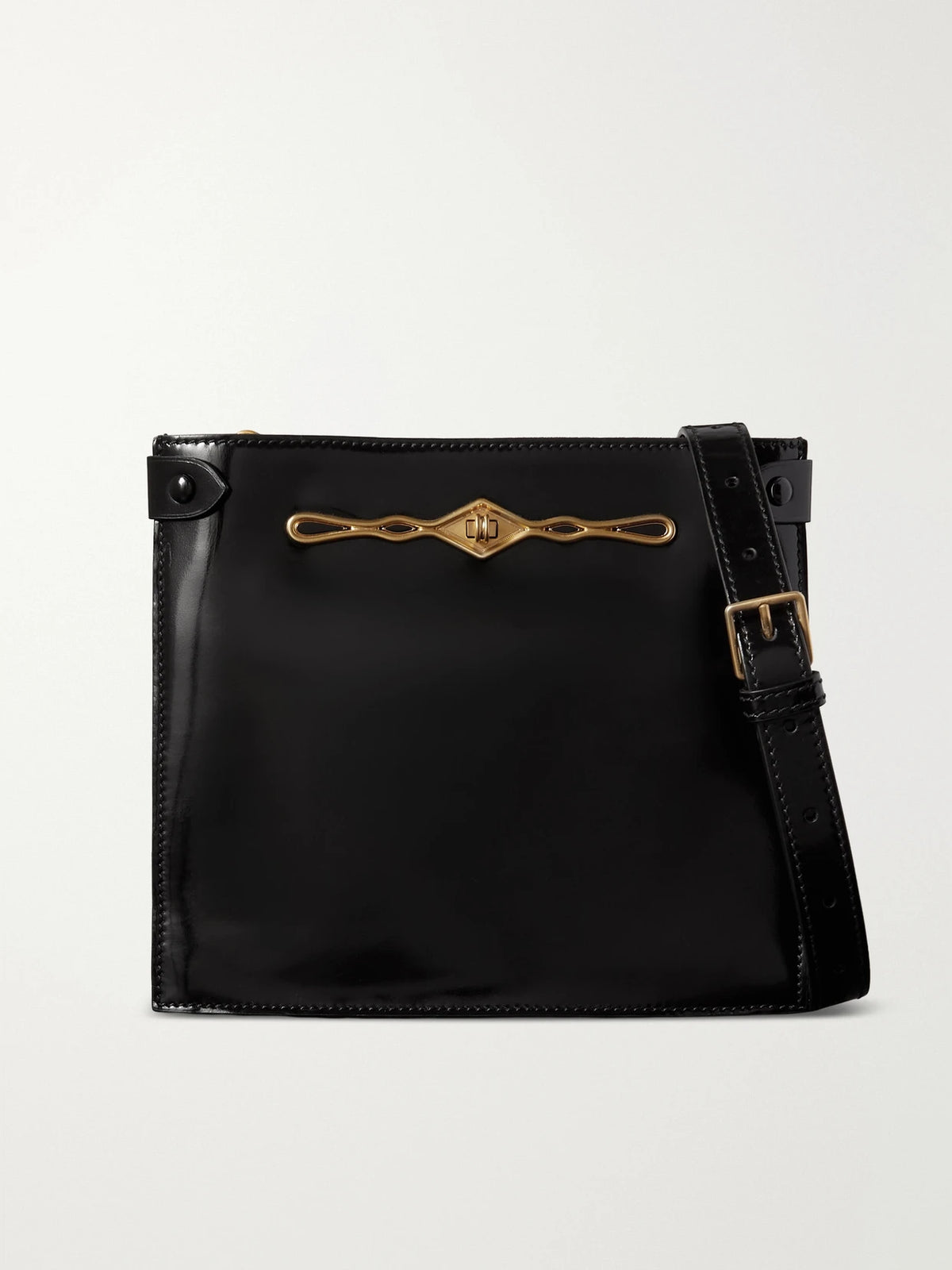 + Fernando Jorge Stowaway Embellished Patent-leather Shoulder Bag