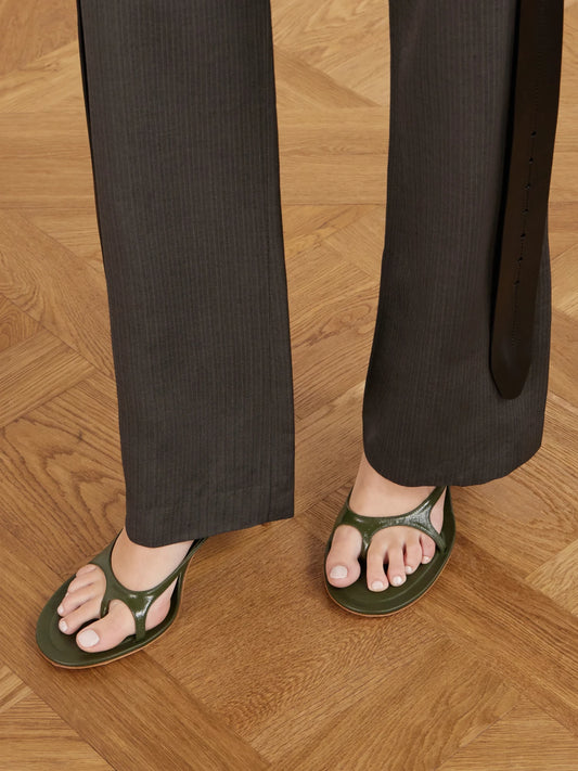 Patent-leather Sandals
