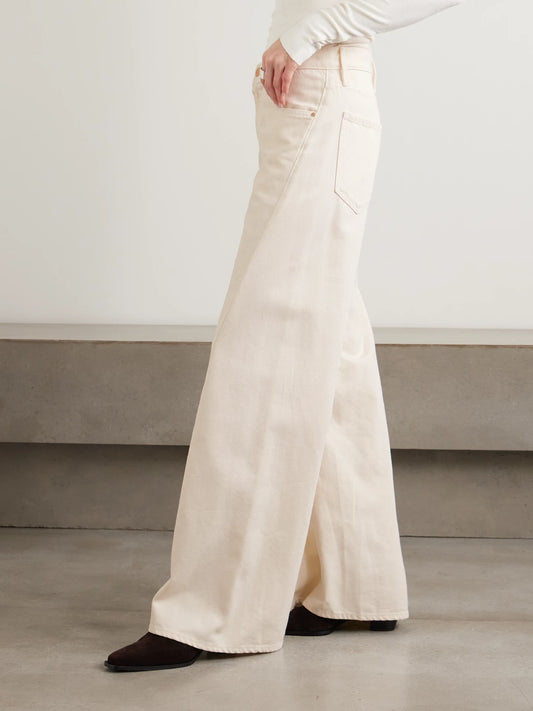 Snacks! The Lemon Twist Sneak High-rise Wide-leg Jeans