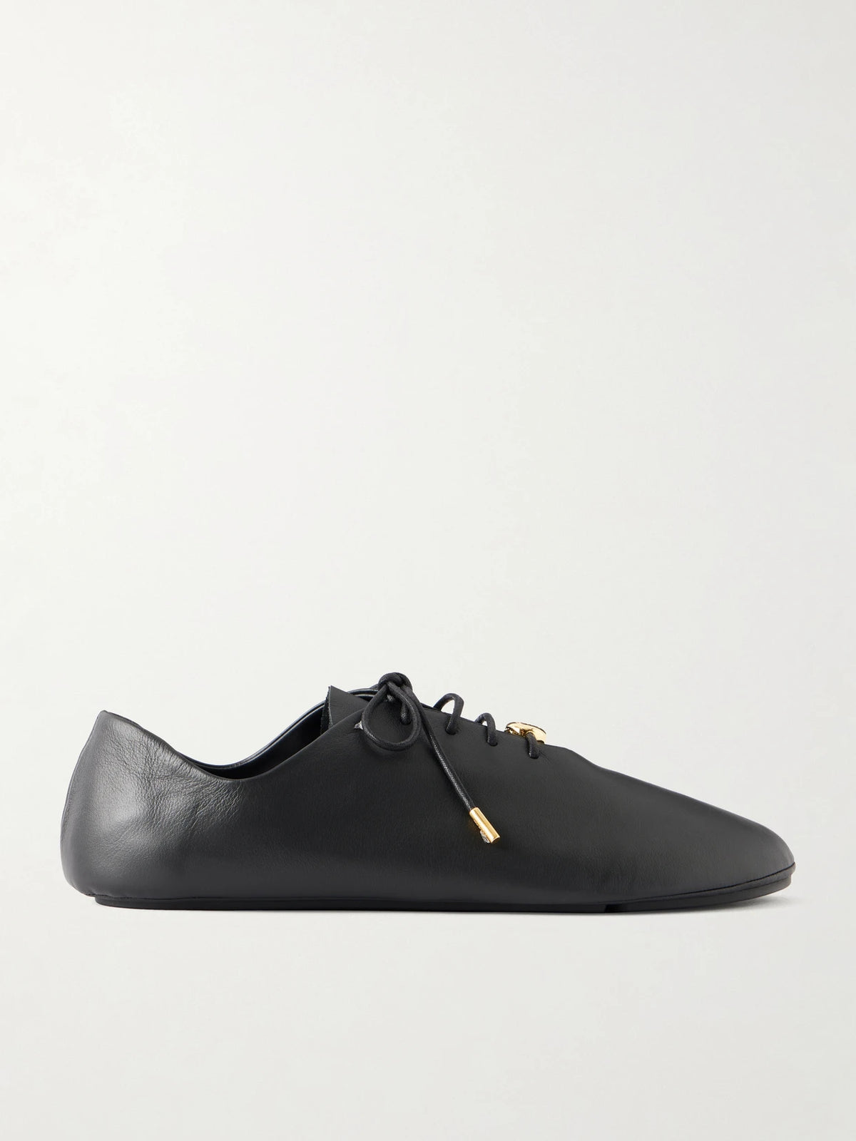 Pebble Embellished Leather Sneakers