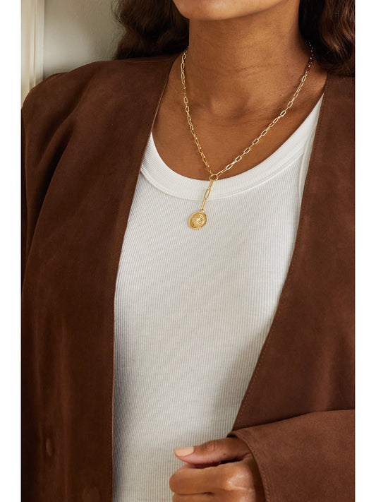 Image of Necklaces. Product name - + Net Sustain Strength 18-karat Recycled Gold Diamond Necklace in Multi colour by brand - FoundRae