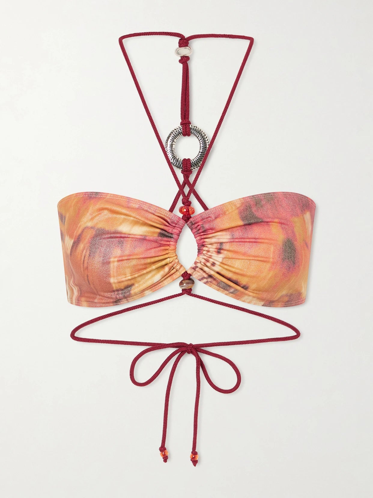 Analia Embellished Bikini Top