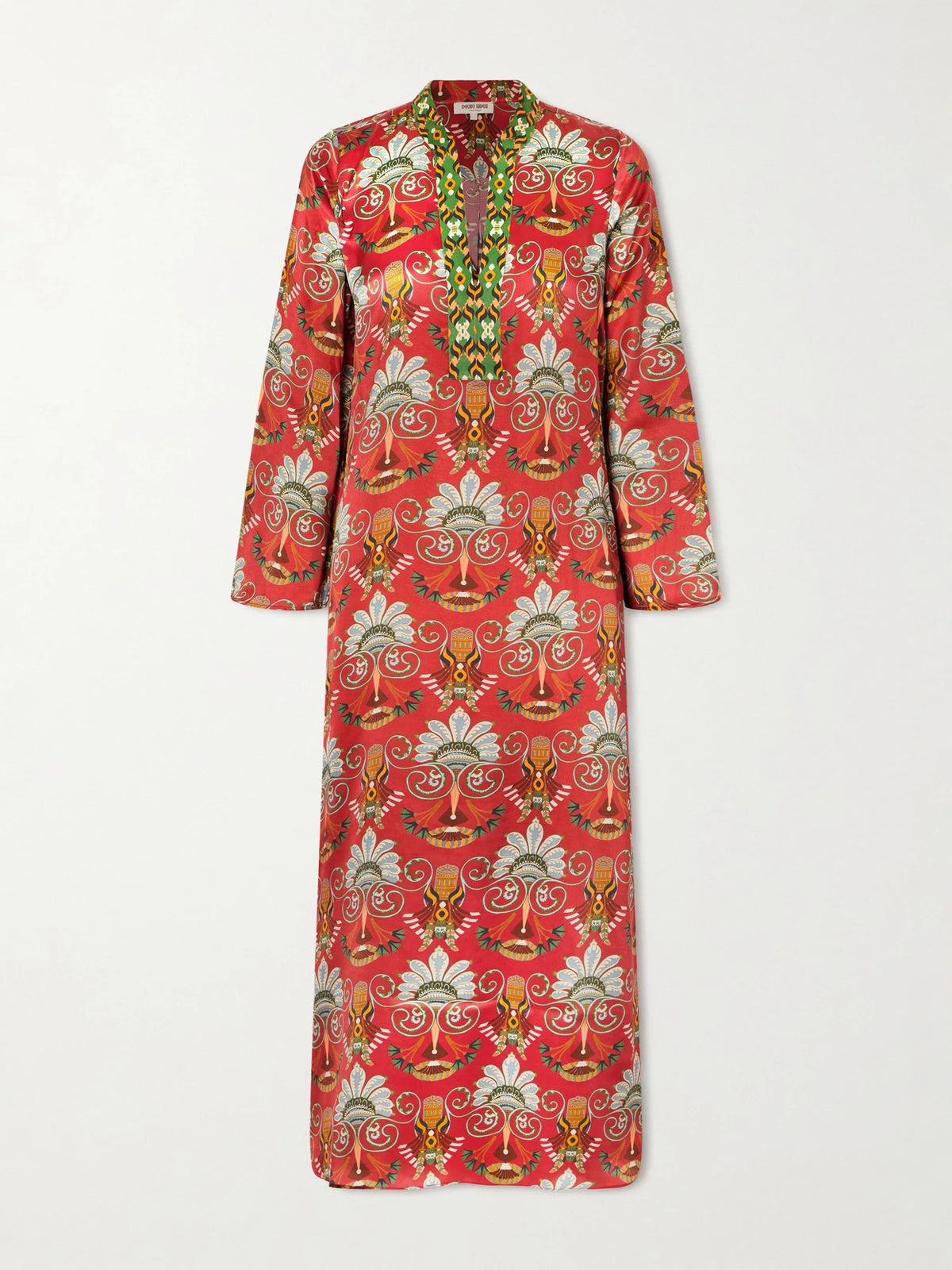 Emporio Sirenuse Jenna Printed Silk Midi Dress