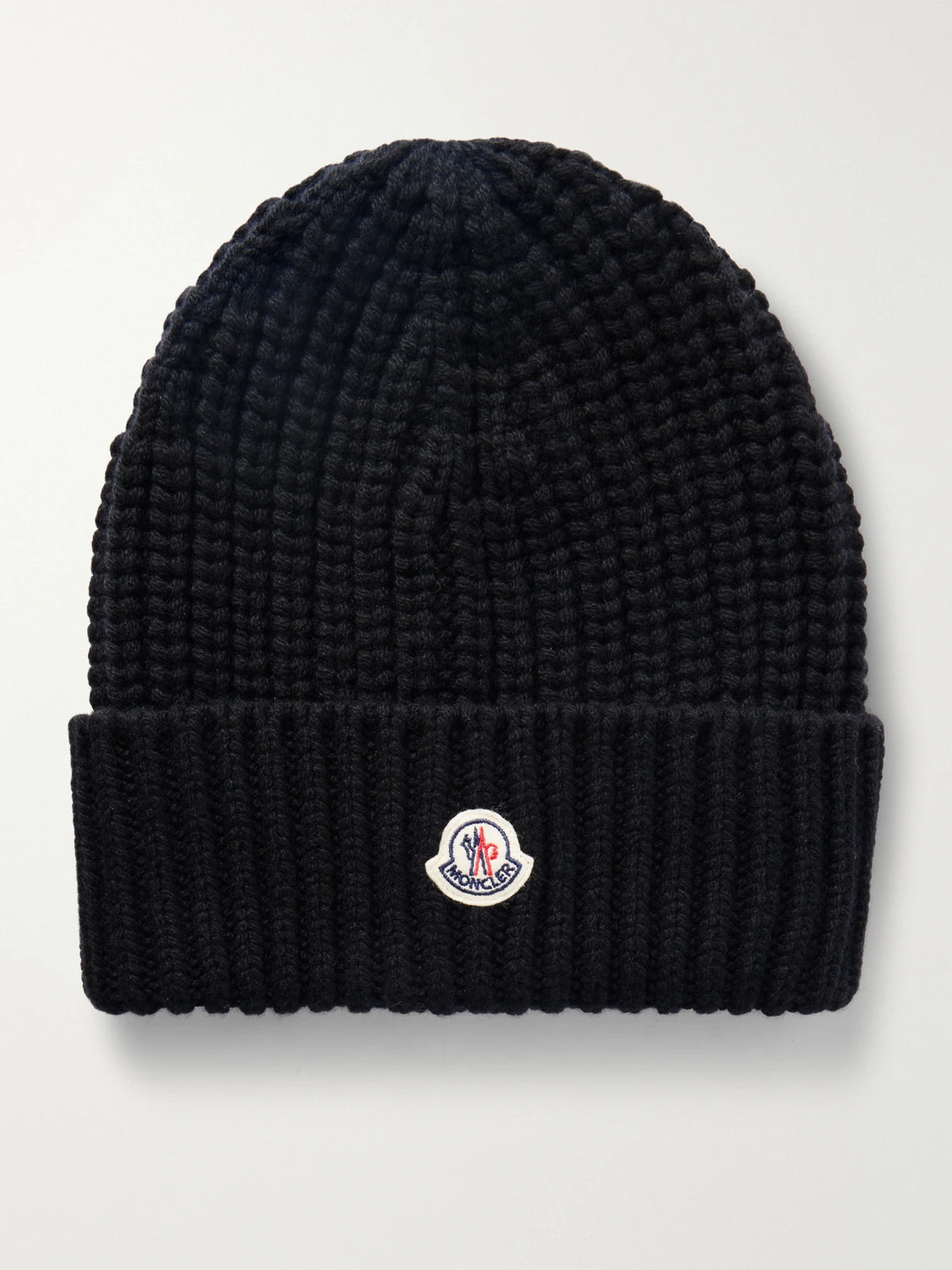 Appliquéd Ribbed Wool And Cashmere-blend Beanie