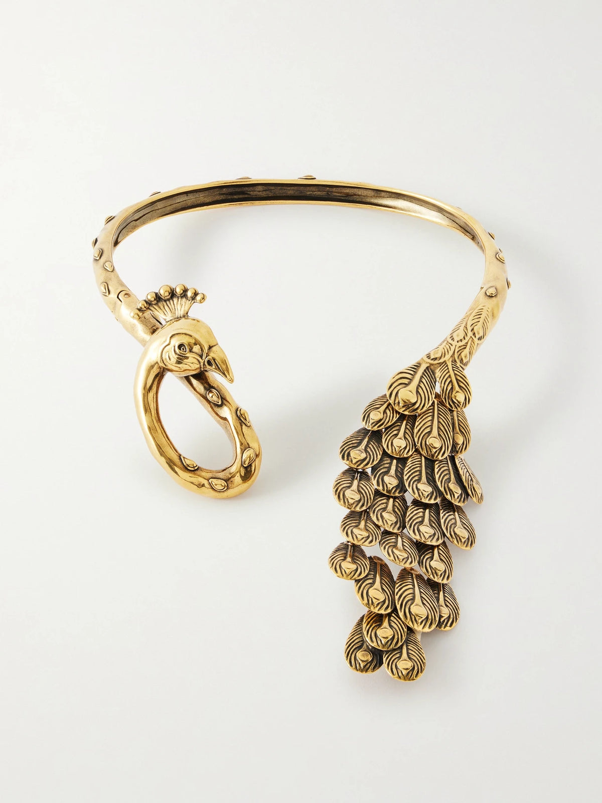 Peacock Gold-tone Choker