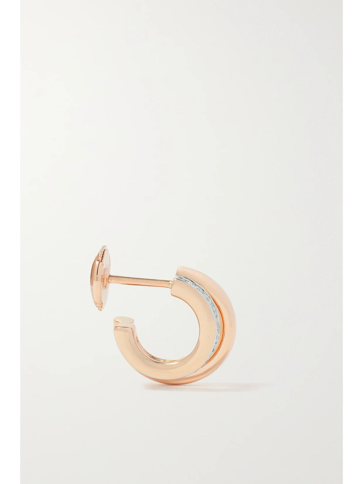 Together 18-karat Rose Gold Diamond Hoop Earrings