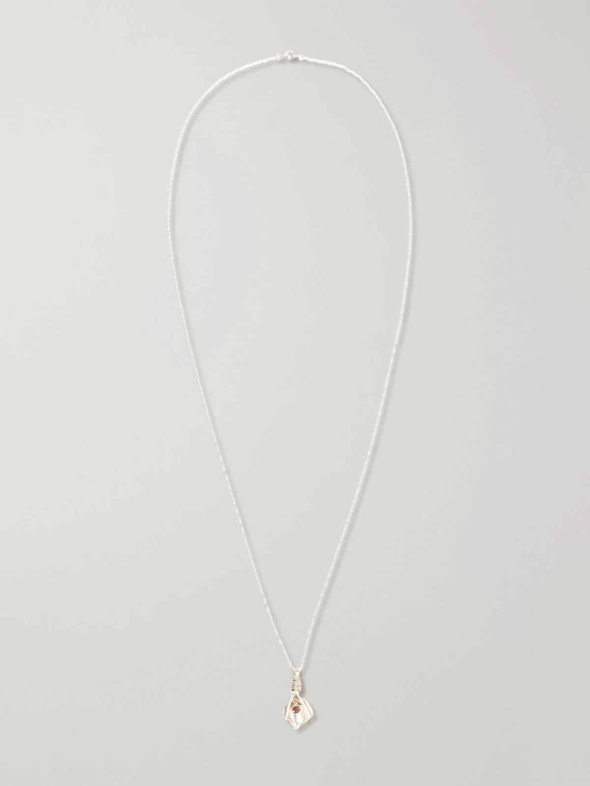 Le Sundial Veil Drop Sterling Silver Pendant Necklace